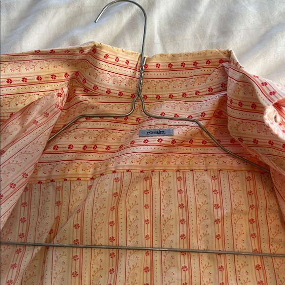 Malo Men's Casual Pink and Red Striped Shirt - Picture 5 of 6